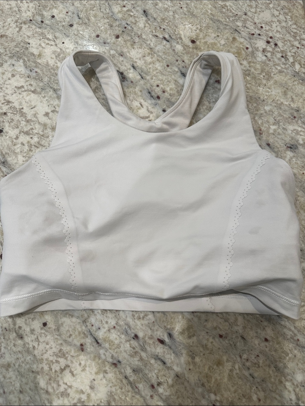 Lululemon white sport bra size 6